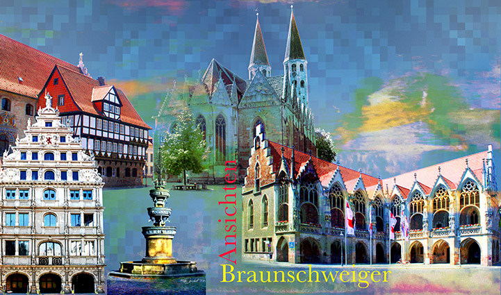 Serie Stadtansichten von Braunschweig: Altstadtmarkt