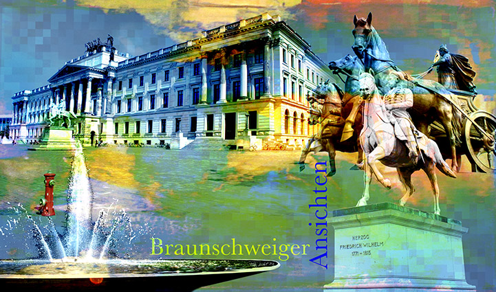 Serie Stadtansichten von Braunschweig: Schloss