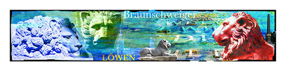 Collage & Print: Braunschweig+Löwen